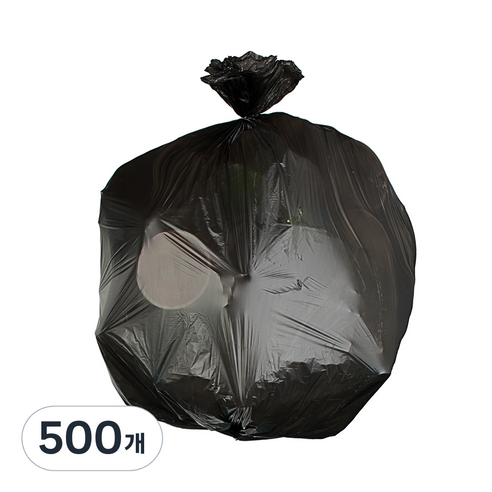 베로나 배접 분리수거 쓰레기봉투 검정, 40L, 500개