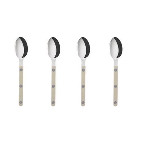 사브르 비스트로 샤이니 티스푼 15.5cm, 라이트카키, 4개