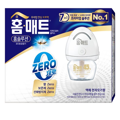 벌레퇴치 홈매트 리퀴드 알파 플러스 전자 모기향, 29ml, 1세트