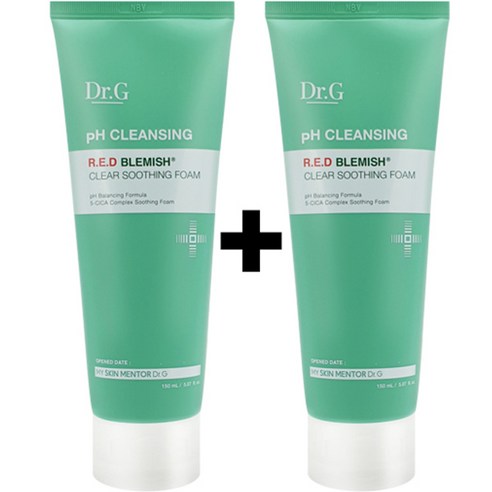 닥터지 약산성 레드 블레미쉬 클리어 수딩 폼, 150ml, 2개