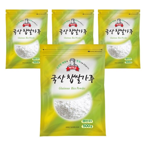 배대감 찹쌀가루, 500g, 4개