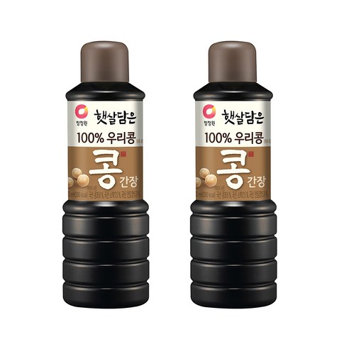 청정원 햇살담은 우리콩 간장, 500ml, 2개