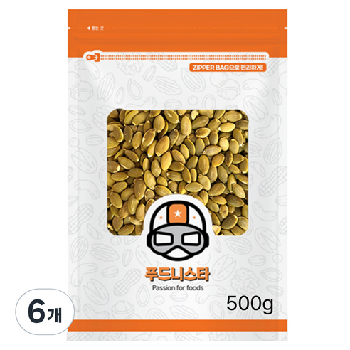 푸드니스타 호박씨, 6개, 500g