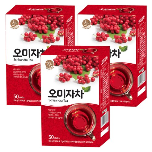 우리차 오미자차, 17g, 50개입, 3개