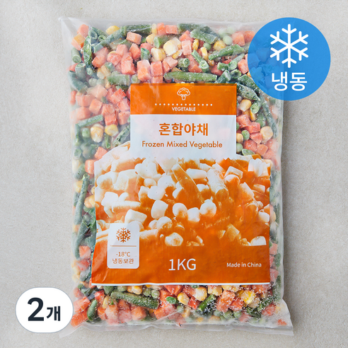 혼합야채 (냉동), 2개, 1kg