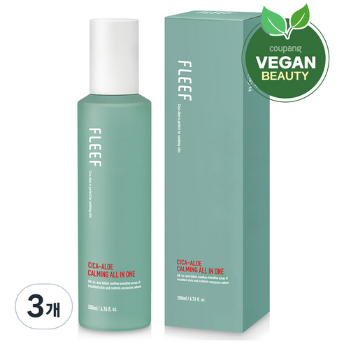 플리프 시카 알로에 카밍 올인원, 200ml, 3개