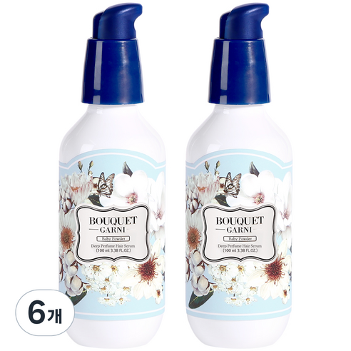 부케가르니 딥퍼퓸 헤어세럼 베이비파우더, 100ml, 6개