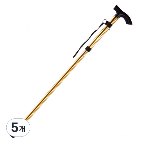 조인메이드 접이식 지팡이, 골드, 5개