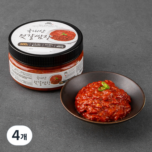 일미식품 국내산 갈치로 만든 젓갈쌈장, 500g, 4개