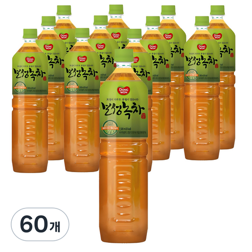 동원보성녹차 음료, 1.5L, 60개