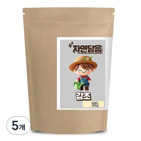 자연담음 감초, 500g, 5개
