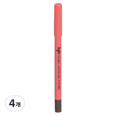 키보 더블래스팅 젤 펜슬 아이라이너 0.5g, 4개, 슈가브라운