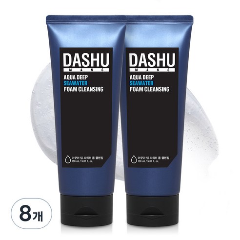 다슈 아쿠아 딥 씨워터 폼클렌징, 150ml, 8개