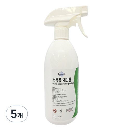 그래콜 소독용 에탄올, 5개, 500ml