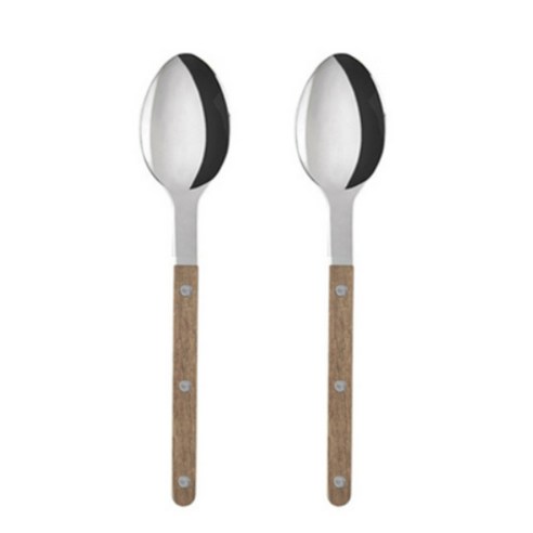 사브르 비스트로 샤이니 디너스푼 21.5cm, 티크우드, 2개