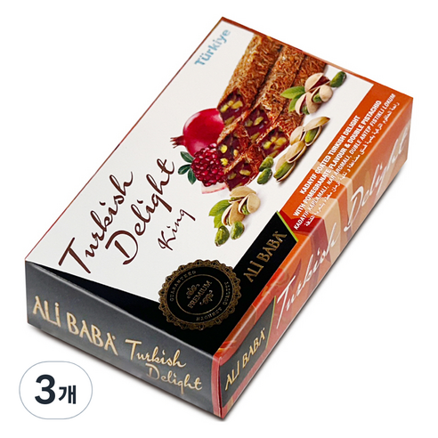 알리바바 터키쉬딜라이트 킹로쿰 카다이프 & 피스타치오, 225g, 3개