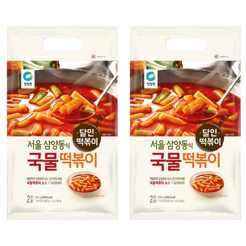 청정원 국물 떡볶이, 380g, 2개