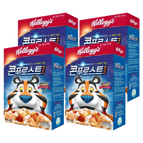 콘푸로스트 시리얼, 660g, 4개
