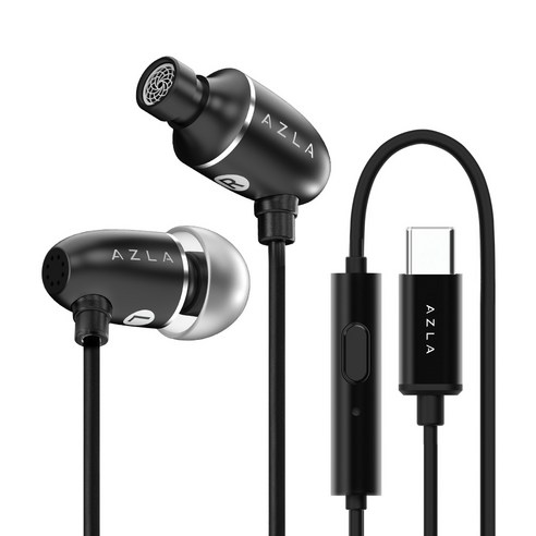 아즈라 AIM C DAC 탑재 C타입 유선 이어폰, 단일상품, 블랙