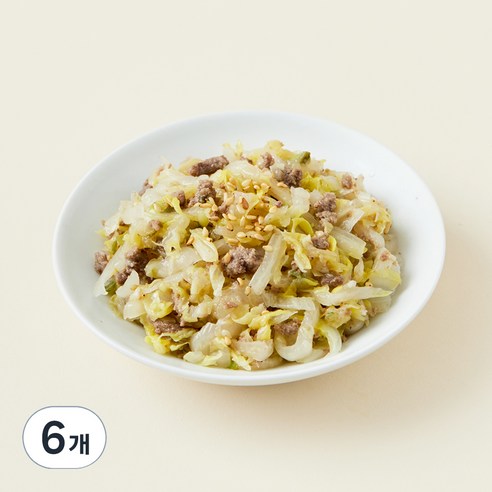킨더가든 우리아이 한우 배추나물, 80g, 6개