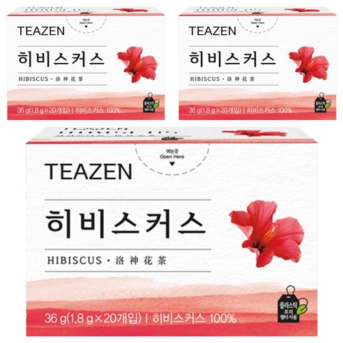 티젠 히비스커스, 1.8g, 20개입, 3개