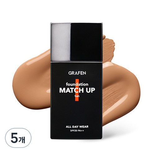 그라펜 매치업 파운데이션 40ml, 25 Tan, 5개
