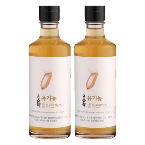 고스락 유기농 발아 현미 식초, 300ml, 2개