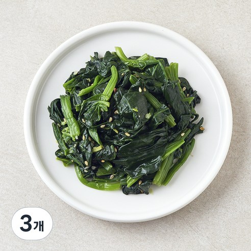 킨더가든 우리아이 시금치나물, 80g, 3개