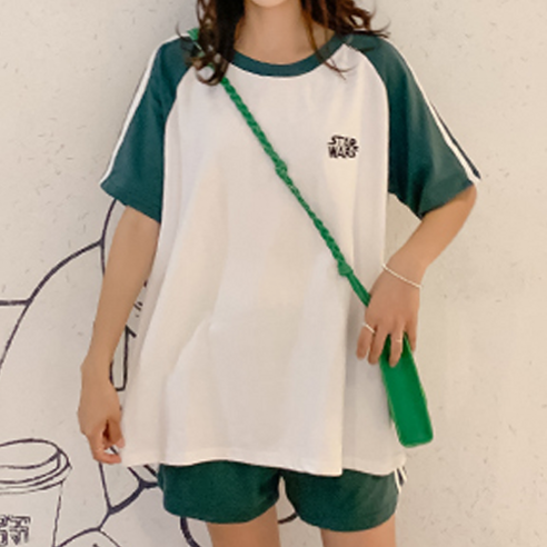 마켓레브 임부 여름 상하 트레이닝 세트