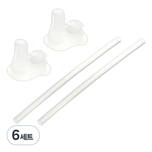 릿첼 TLI 스파우트컵 교체용 빨대세트 S-4, 6세트