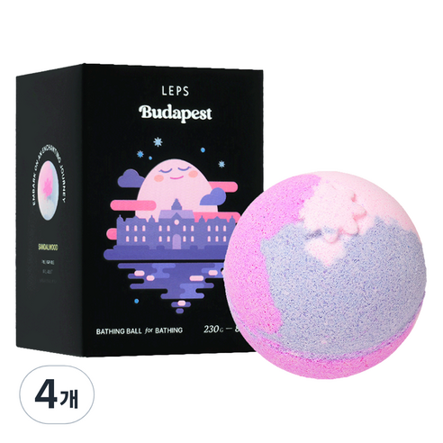 랩스밤 거품목욕 배쓰밤 부다페스트, 230g, 4개