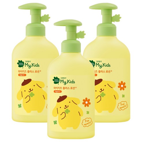 그린핑거 마이키즈 플러스 산리오 고보습 로션, 320ml, 3개