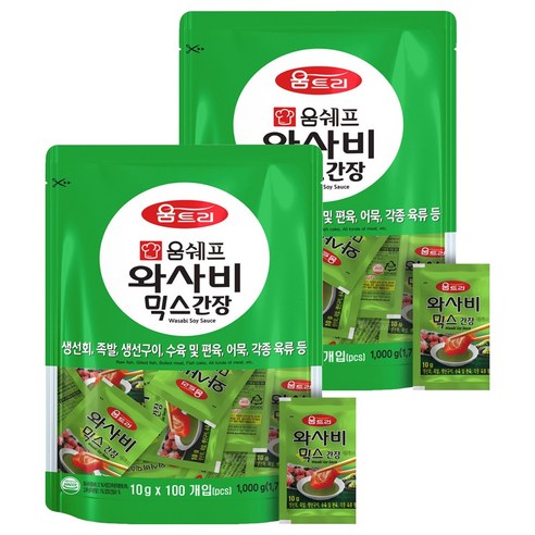 움트리 와사비믹스 간장, 10g, 200개