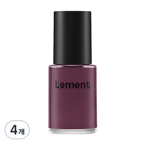 르멘트 컬러 네일, 18 뮤티드 플럼, 14ml, 4개