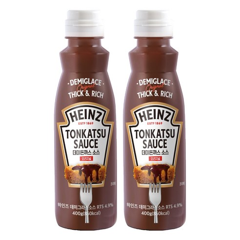하인즈 데미 돈까스 소스 오리지널, 400g, 2개
