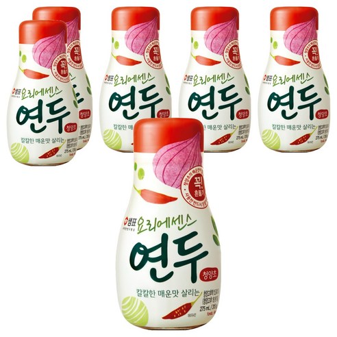 샘표 요리에센스 연두 청양초, 275ml, 6개