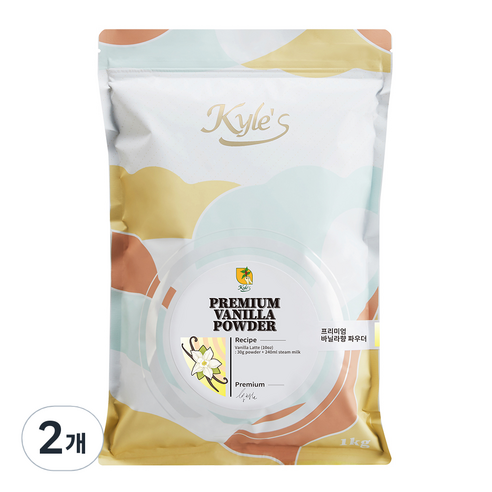 카일스 프리미엄 바닐라 파우더, 1kg, 2개, 1개입