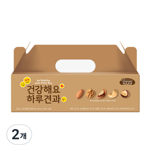 썬넛트 건강해요 하루견과 20p, 400g, 2개