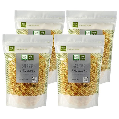 유가원 유기농 코코넛칩, 180g, 4개