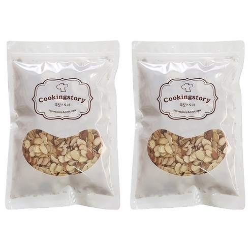 쿠킹스토리 아몬드슬라이스, 500g, 2개