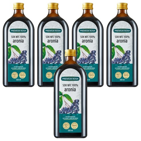 프리미엄로사 데일리원 아로니아 원액, 500ml, 5개
