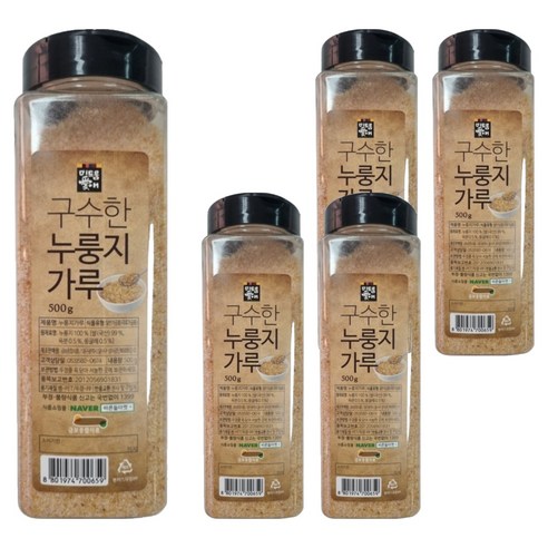 미드움애 구수한 누룽지 가루, 500g, 5개