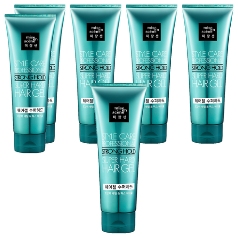 미쟝센 스타일케어 헤어젤 슈퍼하드, 200ml, 6개