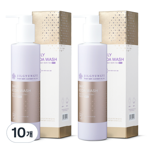 질경이 데일리 에코아워시 여성청결제 젤타입, 200ml, 10개