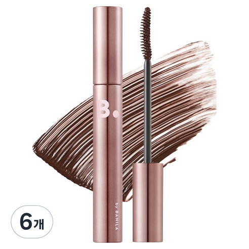 바닐라코 파워프루프 마스카라 7g, 03 볼륨 컬링 딥 브라운, 6개