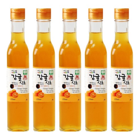 뫼달해 감귤식초, 250ml, 5개