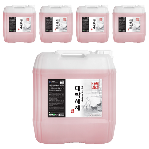 대박세제 식기세척기용 중성세제, 5개, 18.75L