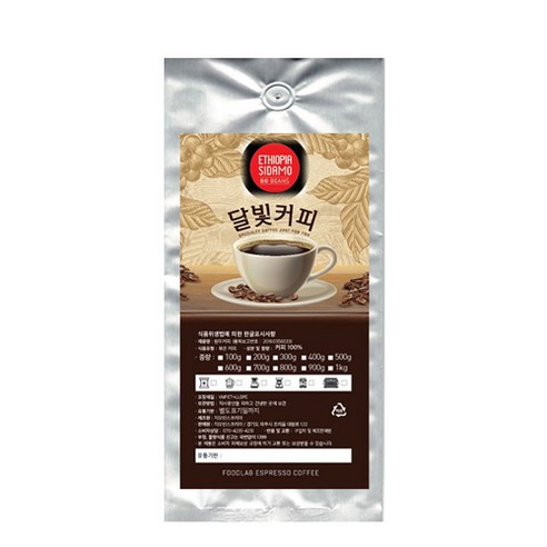달빛커피 원두 에티오피아 시다모, 핸드드립, 500g