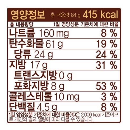 고급 감성의 풍부한 맛