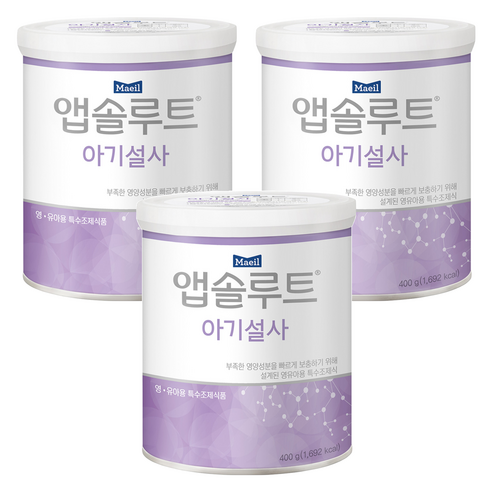 앱솔루트 아기설사 분유, 3개, 300g